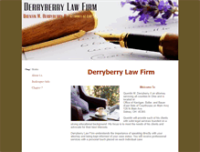 Tablet Screenshot of derryberrylawfirm.com